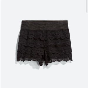 La Class Croqueted Black Shorts, Worn Once